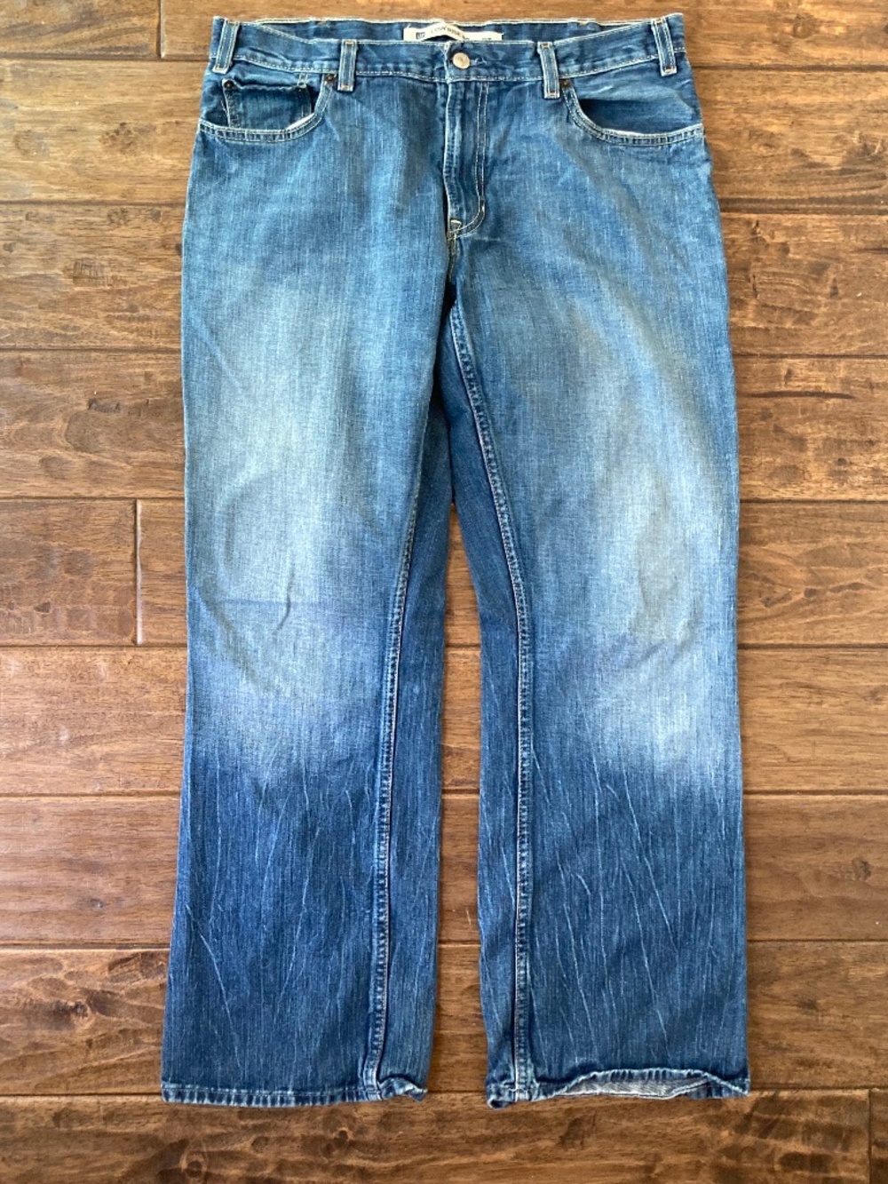 Gap Jeans Mens 36X32 Blue Boot Fit Vintage Denim Low Rise Western Cowboy Y2K